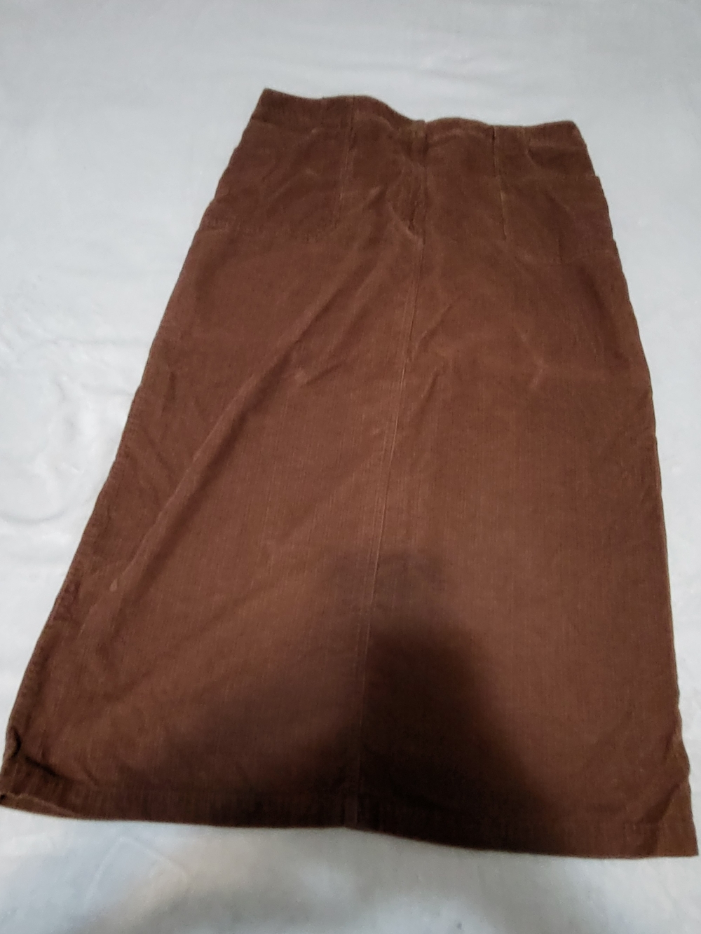 Vintage Penningtons Brown Corduroy Midi A-Line Skirt - Size 18